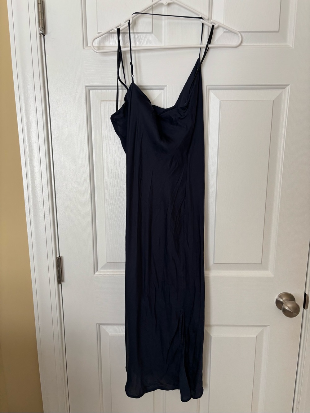 Ag Adriano Goldschmied Navy Slip Maxi Dress Size Small